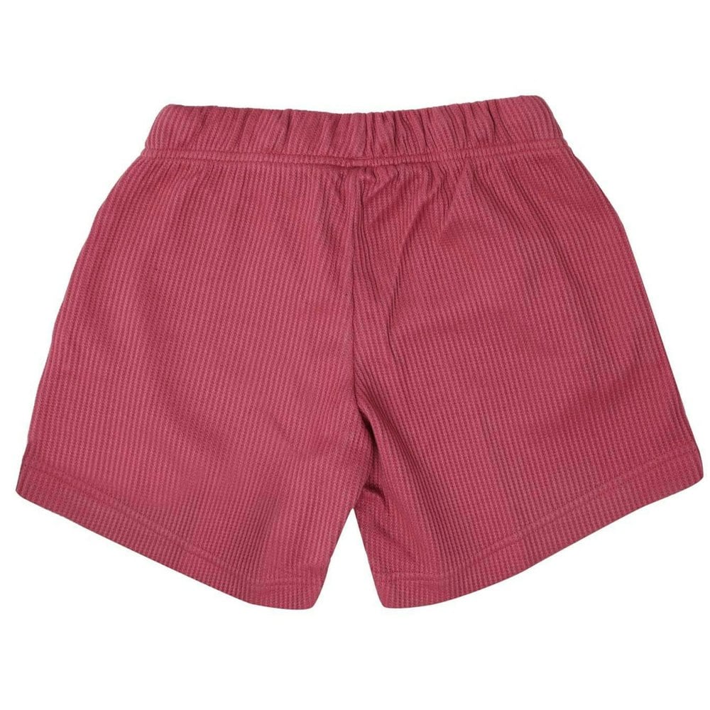 Adidas Boys Waffle Knit Loose Fit Lounge Shorts - Pink