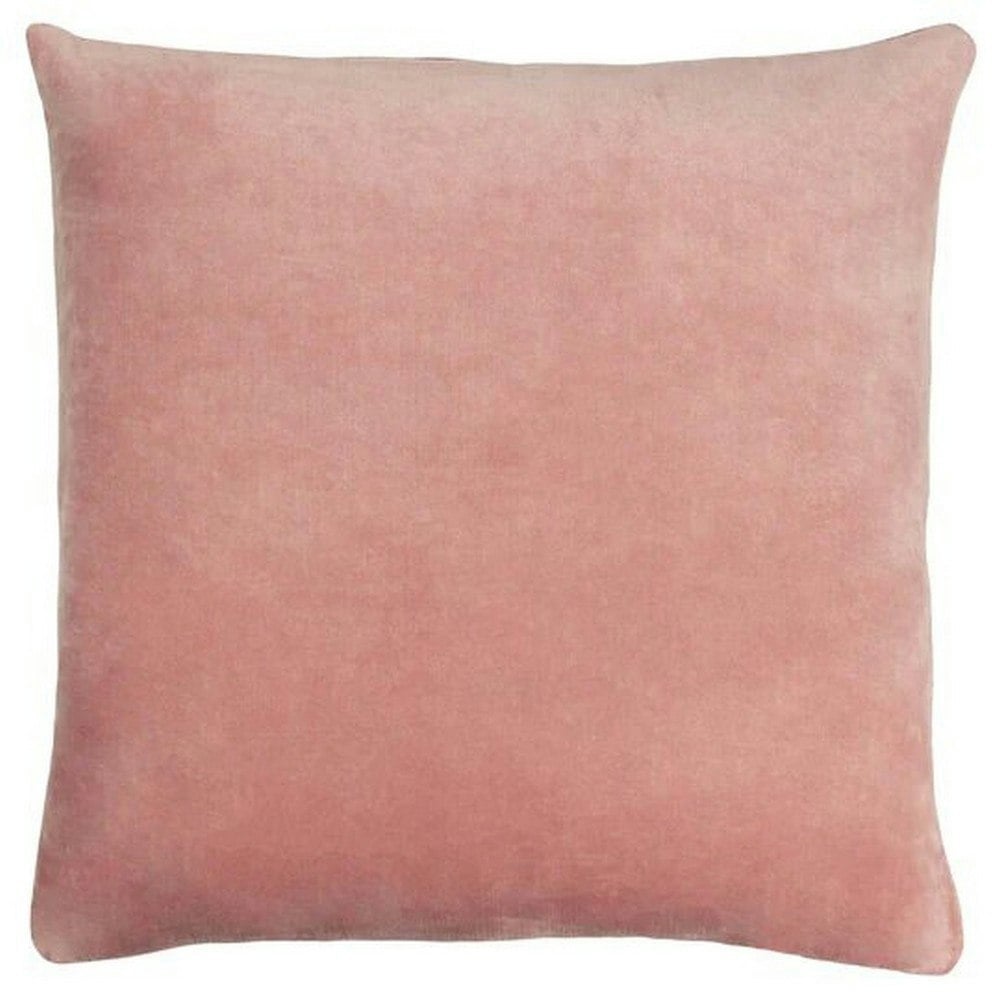 Furn Solo Velvet Square Cushion Cover - Pink