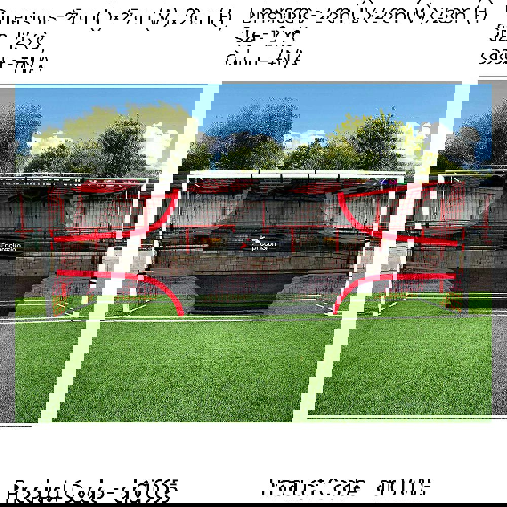 Football Shot Target Training Net - 12 x 6 Feet Goals - Striking Set Piece