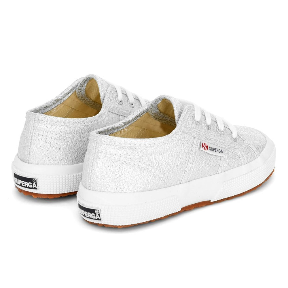 Superga Childrens/Kids 2750 Lamew Lace Up Trainers - Grey Silver