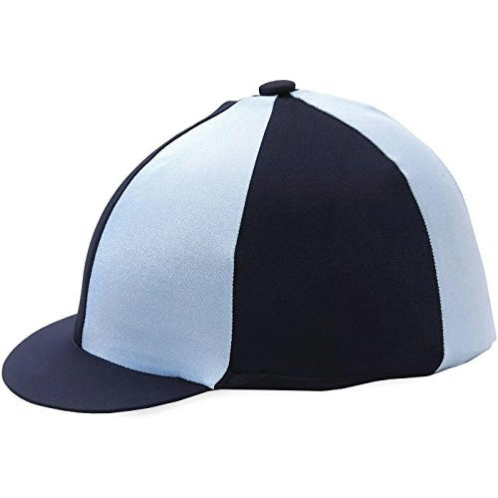 Hy Two Tone Lycra Hat Silk - Navy/Pale Blue