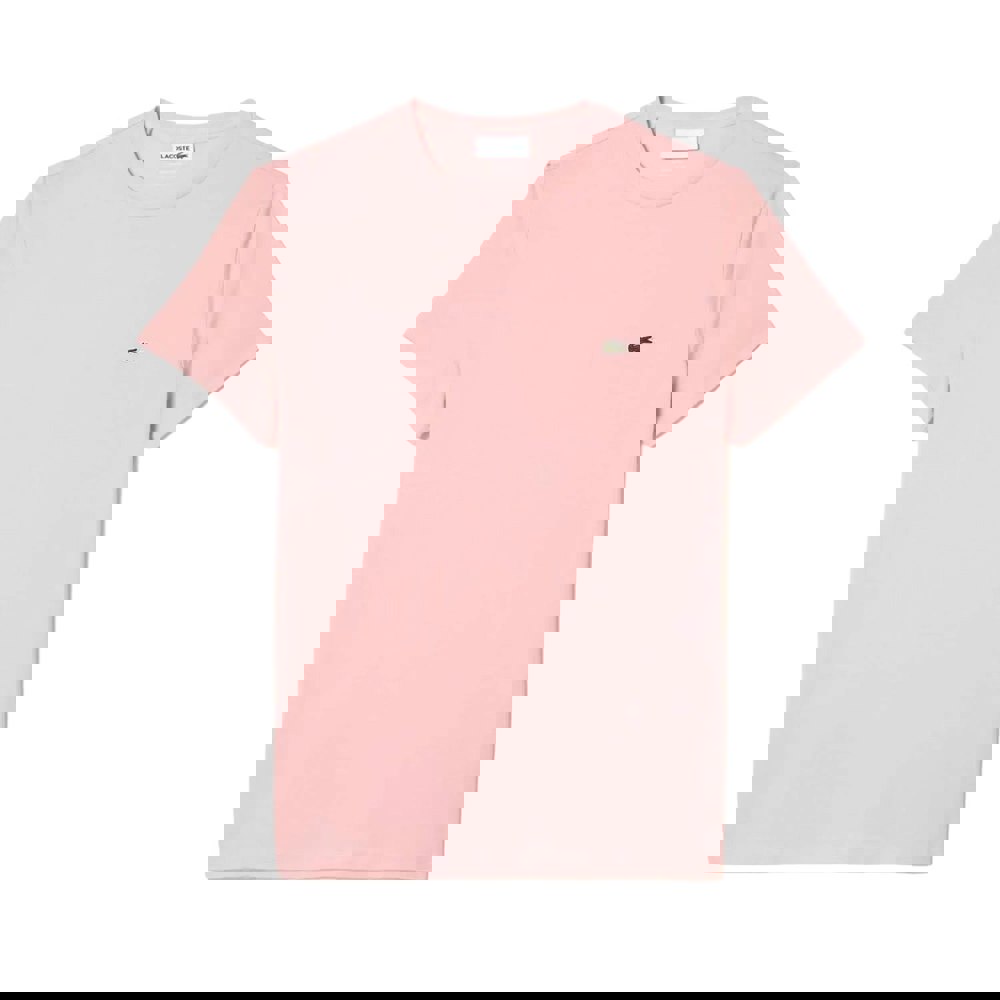 Lacoste Mens Pima Cotton T-Shirt - Pink