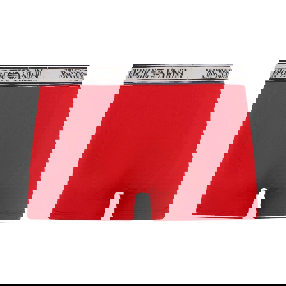 Emporio Armani Mens Boxer Shorts (Pack of 3) - White/Red/Black
