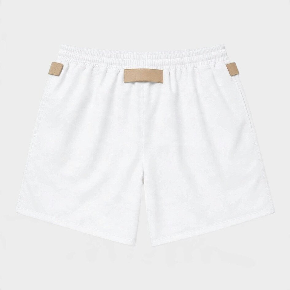 Jacquemus Le Maillot Praia Swim Shorts Beige White