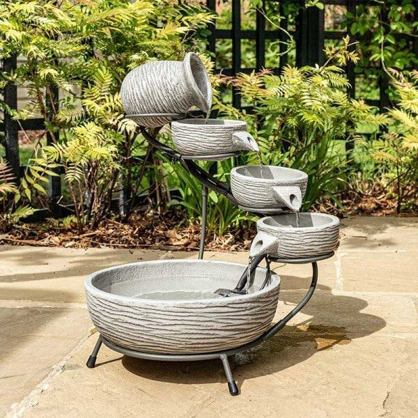 Tranquillity Water Features Poseidon Contemporary Solar Water Feature