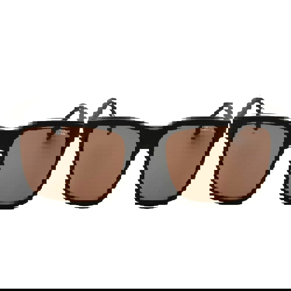 Armani Exchange Brown Lens Black Sunglasses One Size
