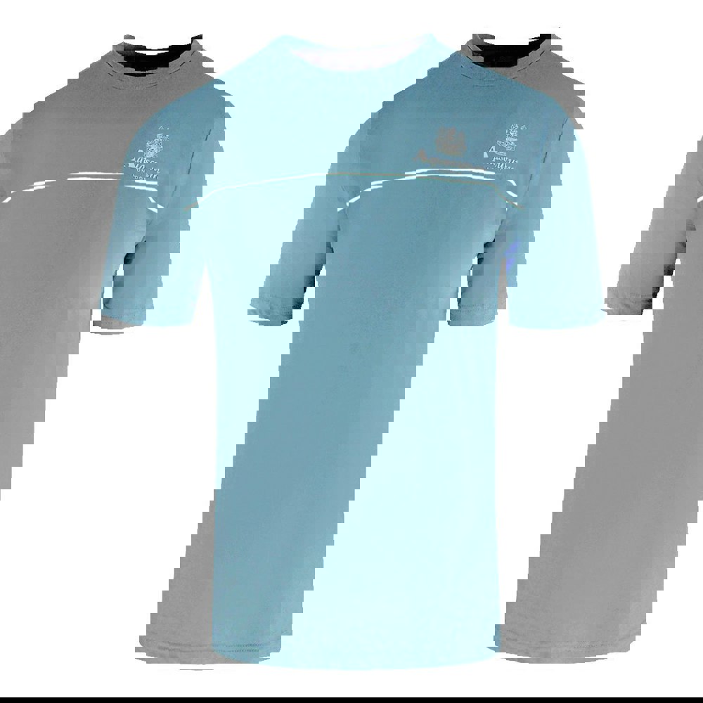 Aquascutum Active Piping Design Avio Blue T-Shirt
