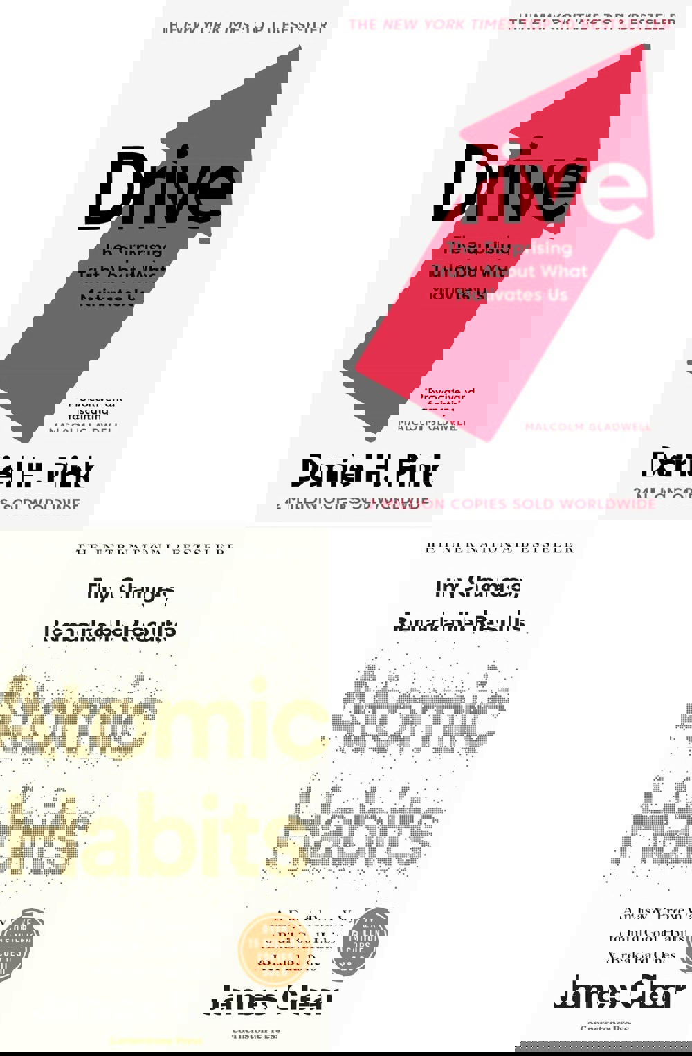 Drive The Surprising Truth, Atomic Habits 2 Books Collection Set