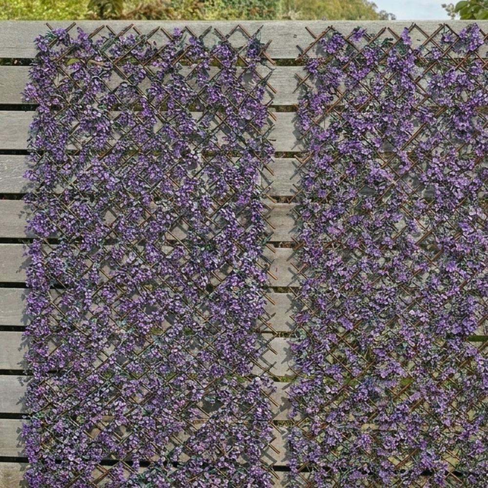 Garden Greatness Vivid Violet Expandable Garden Trellis