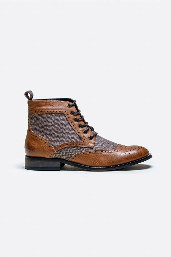 Jones tan boot side