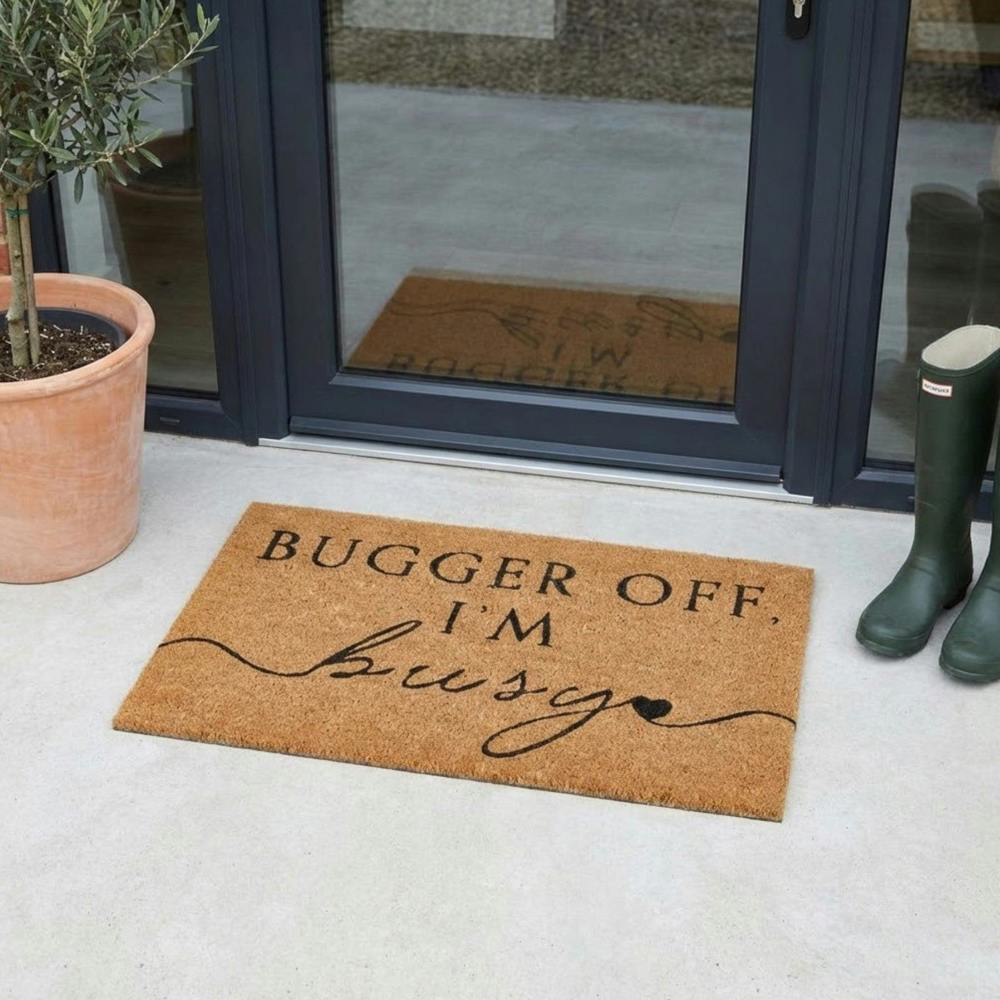 Garden Greatness Im Busy Printed Coir Doormat