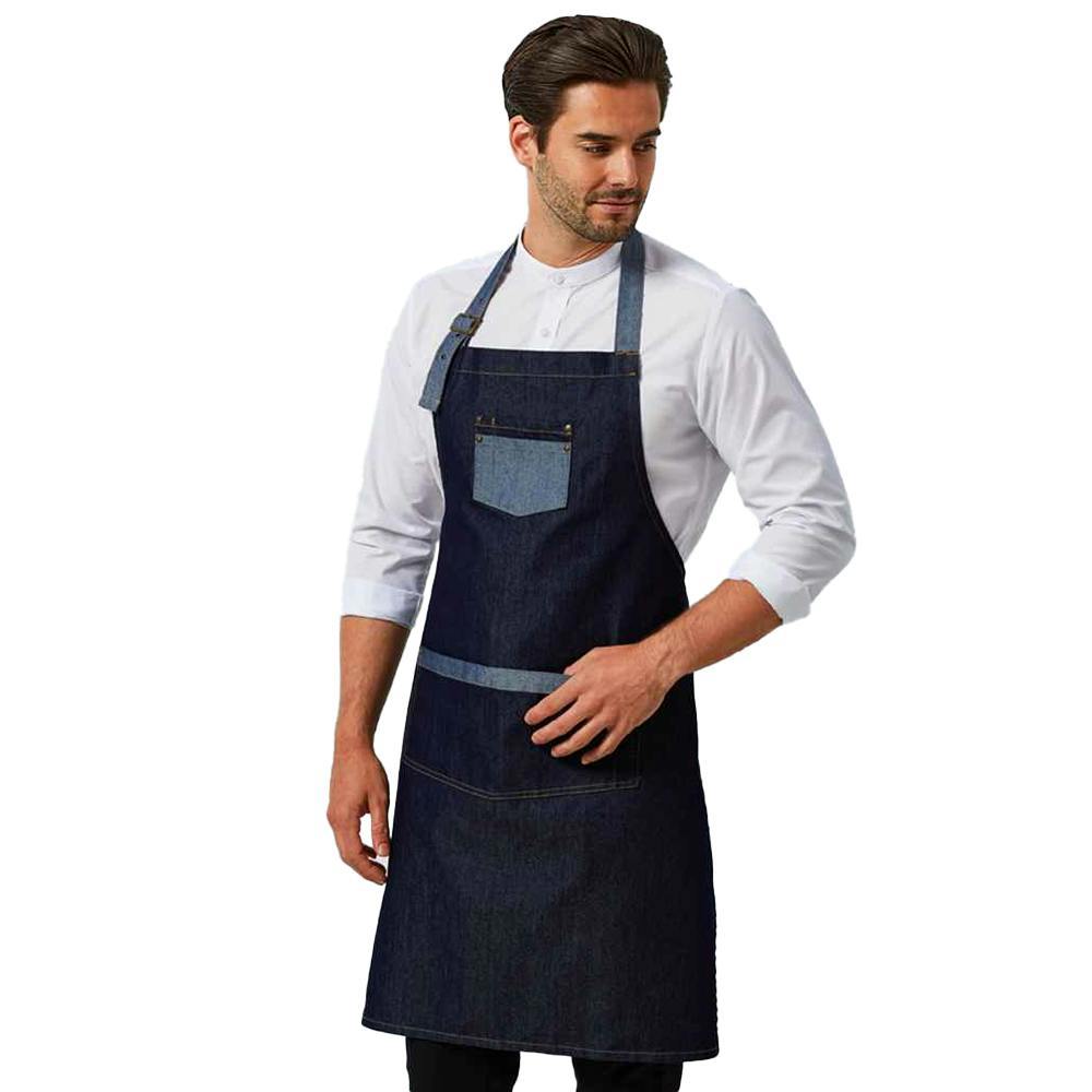 Premier Unisex Adult Domain Full Apron - Indigo Denim