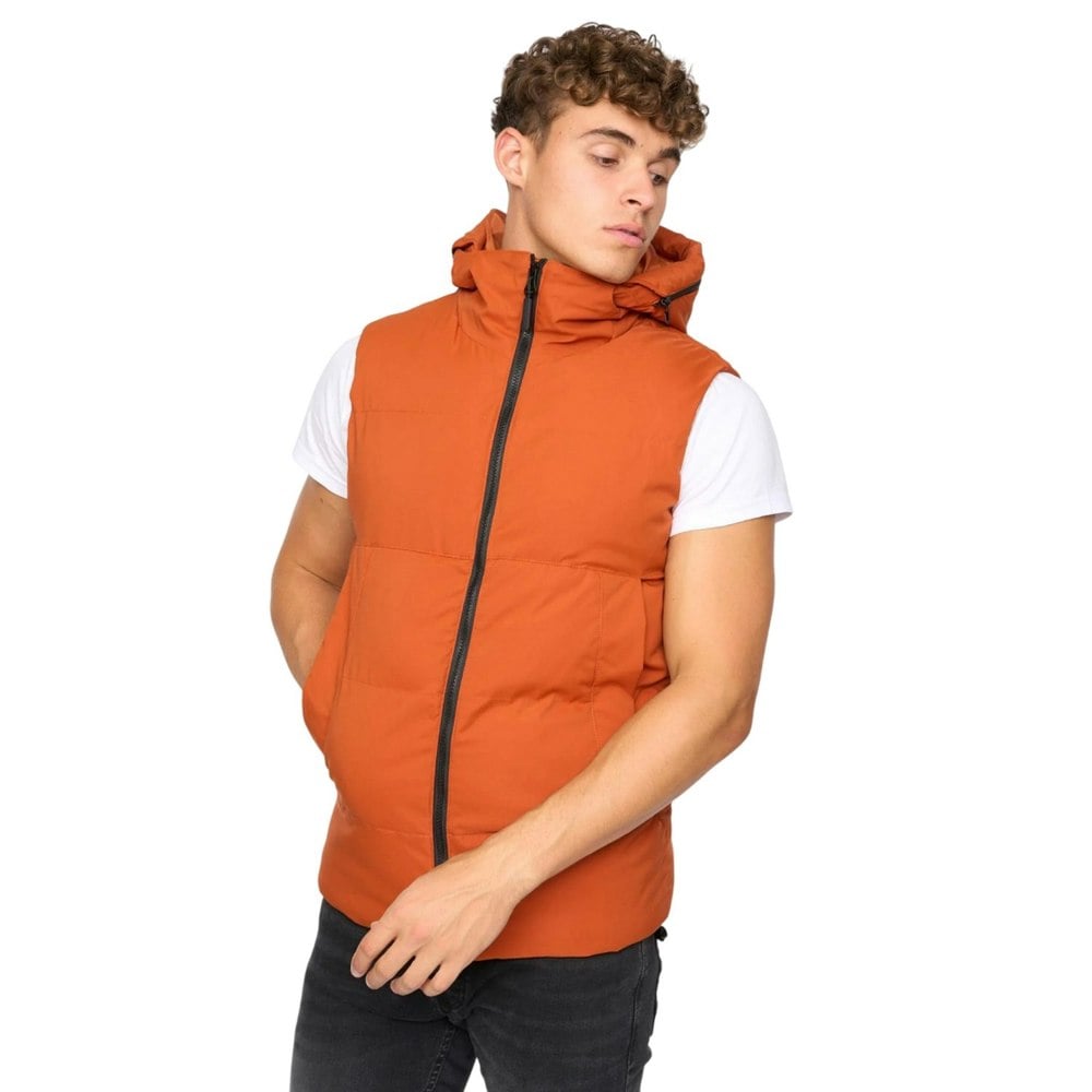 Crosshatch Mens Hanjo Gilet - Red