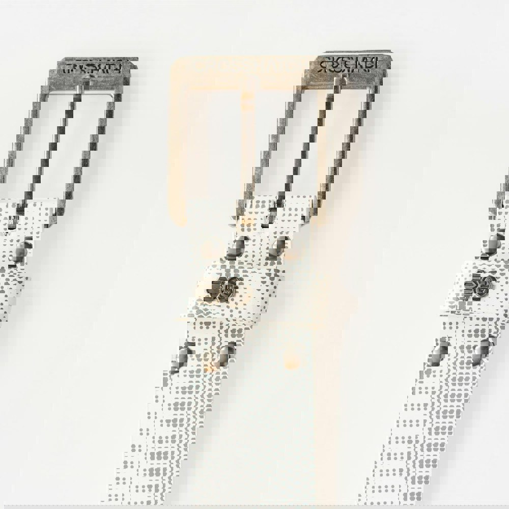 Crosshatch Norgard Belt White