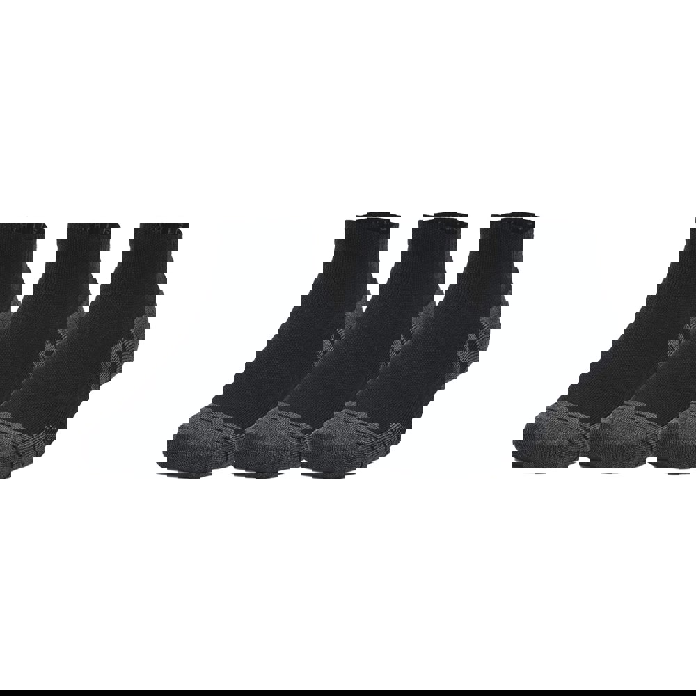 Under Armour Unisex Adult Performance Tech Socks (Pack of 3) - Black