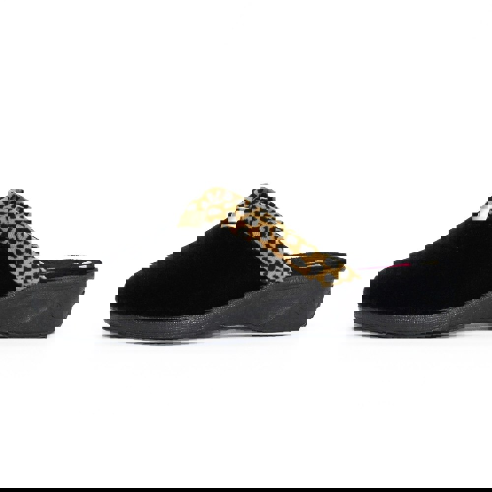 Lunar Womens/Ladies Michelle Slippers - Black