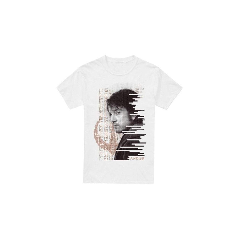 Star Wars Mens Redacted Andor T-Shirt - White