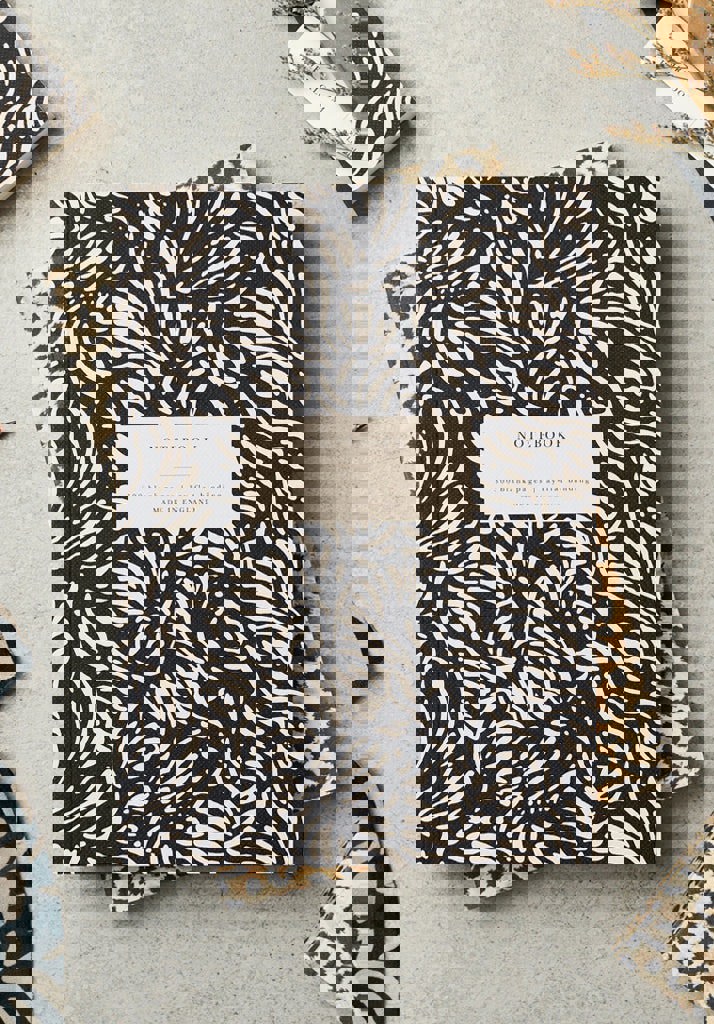 Heirloom Hidden Zebra Lay Flat Notebook