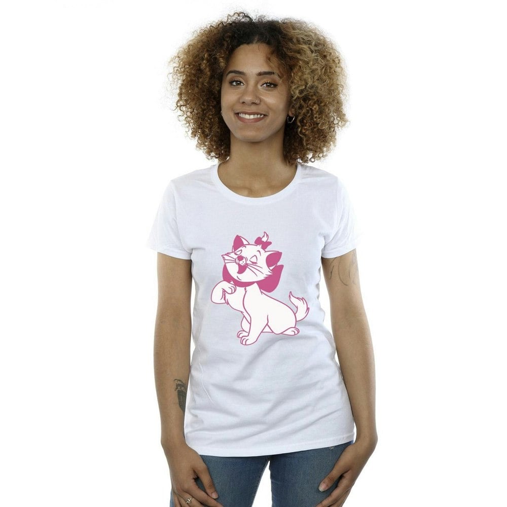 Disney Womens/Ladies The Aristocats Marie Cotton T-Shirt - White
