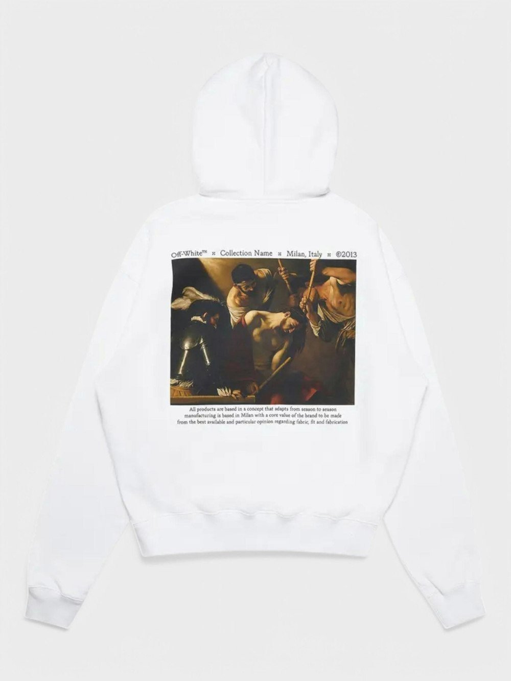 Off - White Caravaggio The Crowning With Thorns Hoodie White/Multi - Supplied FashionOFF WHITE