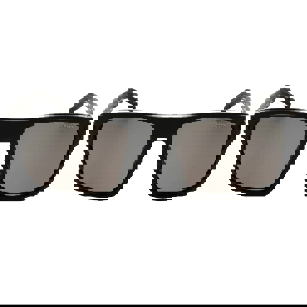 Tommy Hilfiger Grey PZ Lens Matte Black Sunglasses One Size