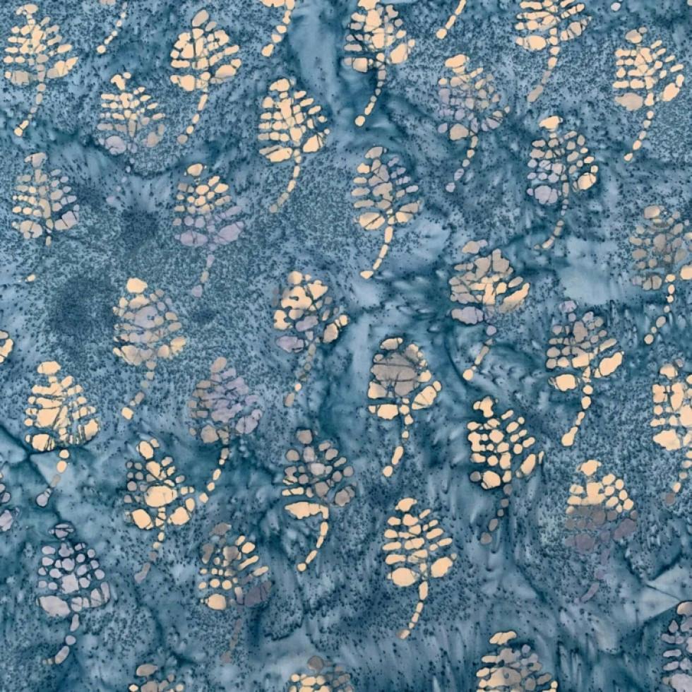 Minerva Cotton Batik Dressmaking & Quilting Fabric per metre, 110cm / 43" Wide - Blue