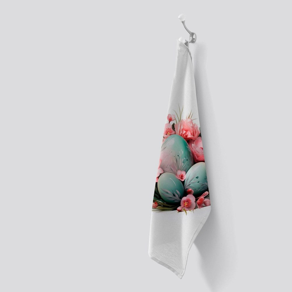 Warren Reed Easter Egg Arrangement Tea Towel