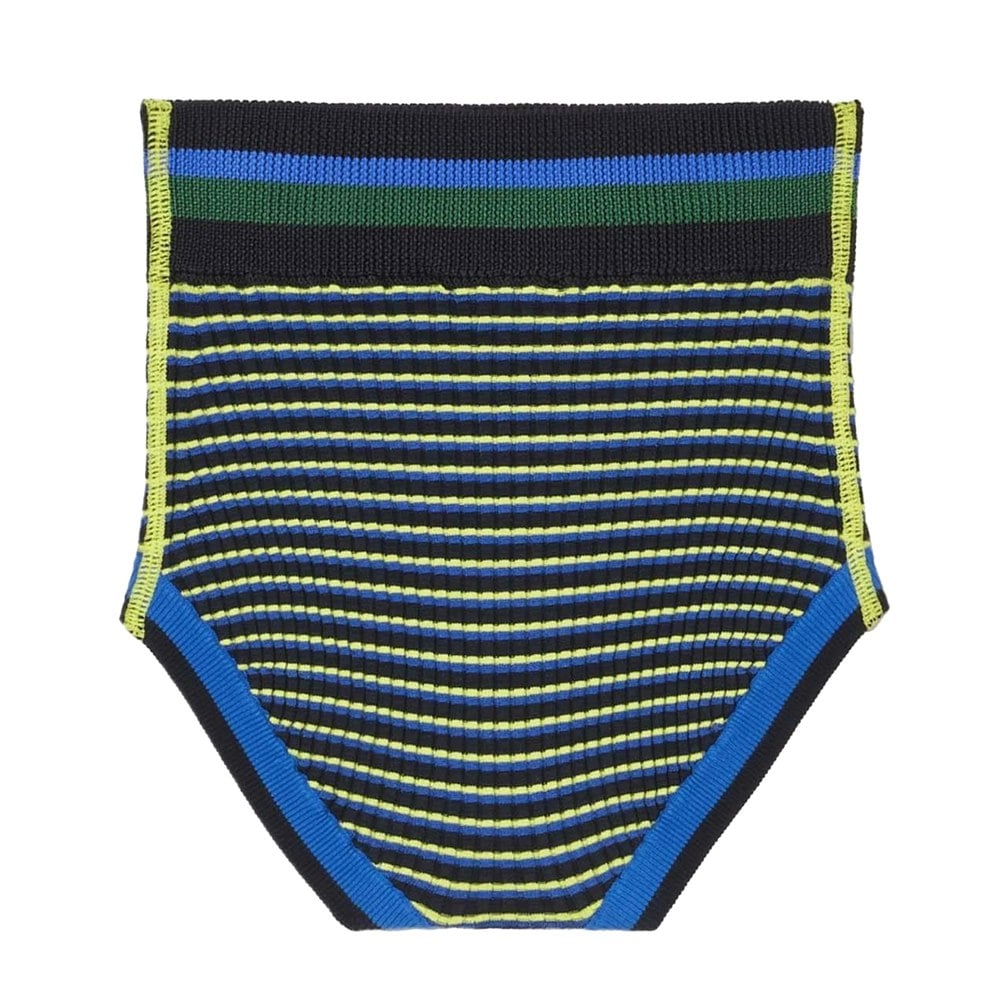 Lacoste Womens/Ladies Goop Rib Knit Shorts - Blue