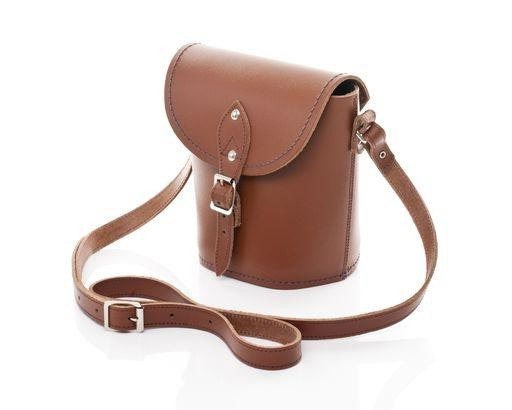 Chestnut Leather Barrel Bag - Barrel Bag - Zatchels