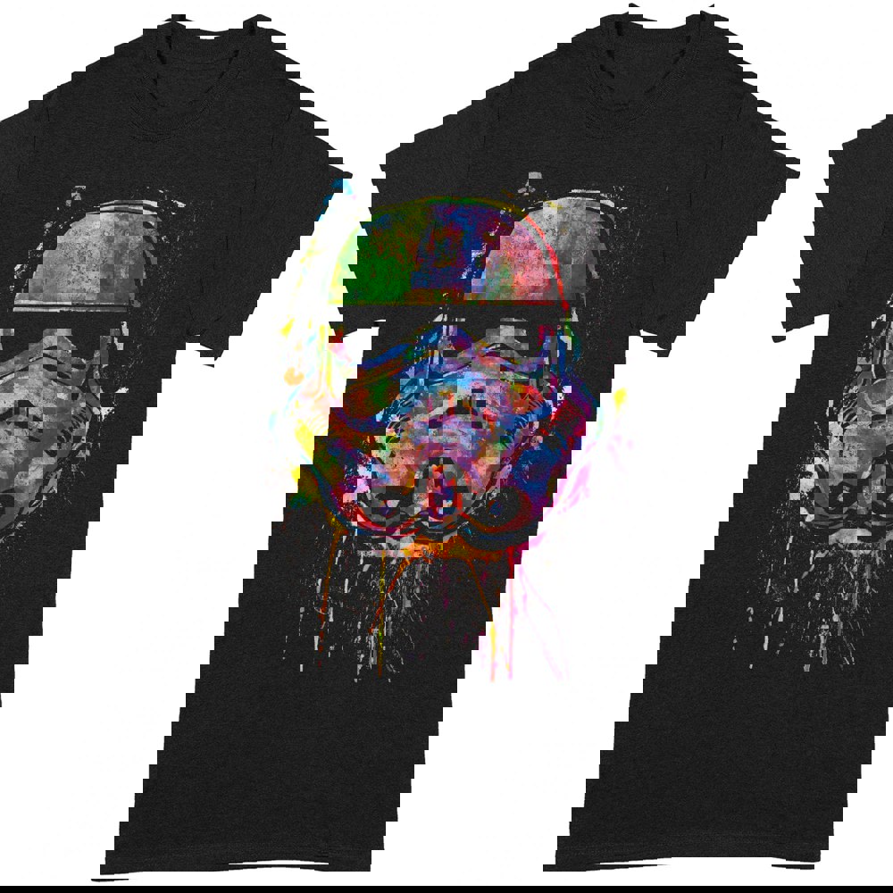 Star Wars Unisex Adult Paint Splatter T-Shirt - Black