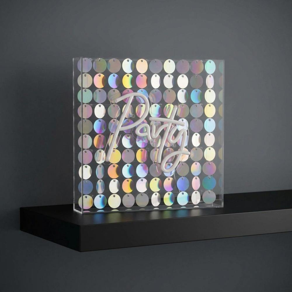 Garden Greatness Vibrant Party Neon-Style Wall Mantel Sign