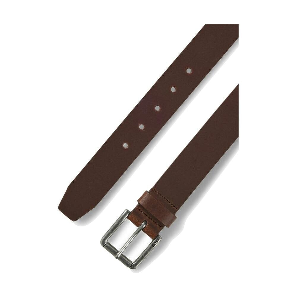 BOSS Joris Leather Belt Dark Brown