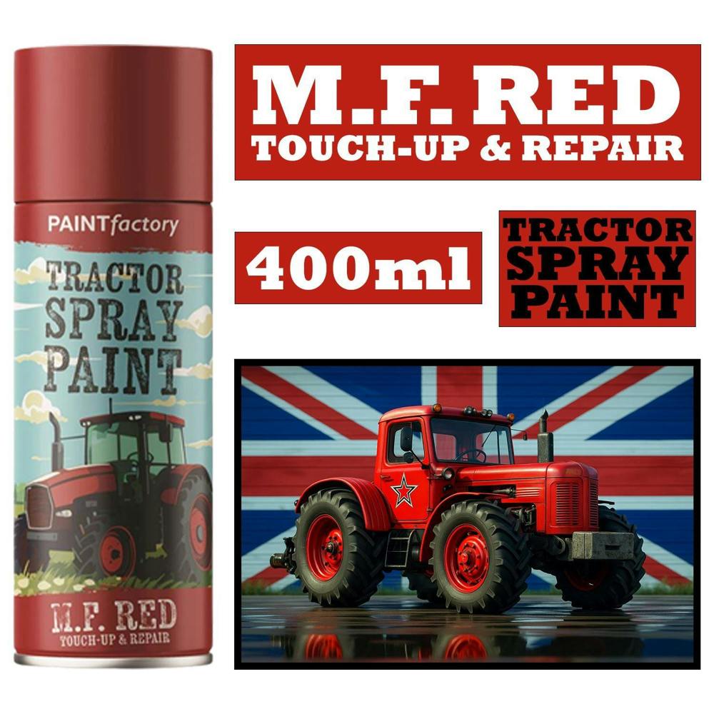 Paint Factory 1X - Tractor Spray Paint Massey Ferguson Red 400ml
