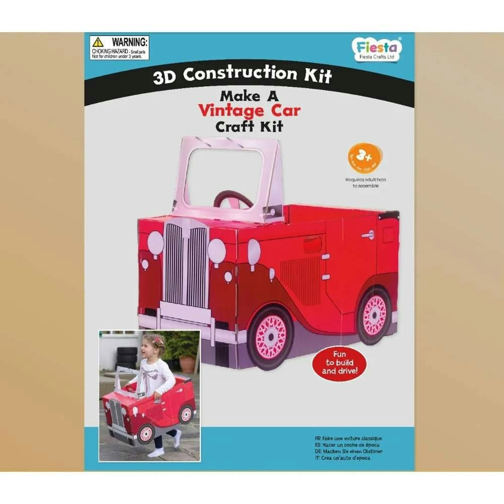 Fiesta Crafts 3D Construction Craft - Vintage Car