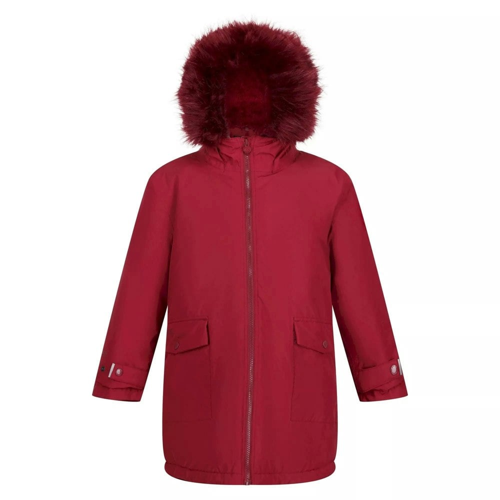 Regatta Childrens/Kids Adelyn Waterproof Parka - Dark Pimento