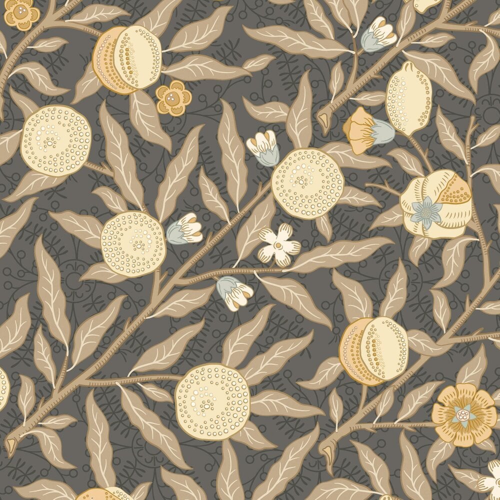 Hoopla Walls Fruit & Foliage - Coffee 10m Wallpaper