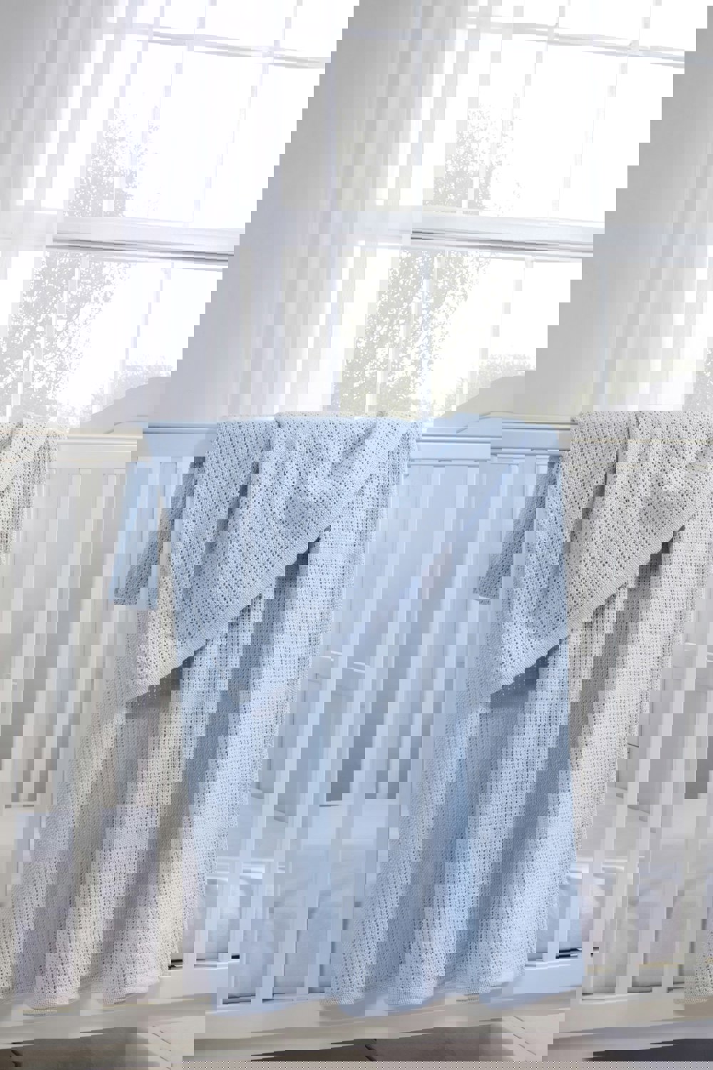 Clair De Lune Cell Blanket Large - Blue