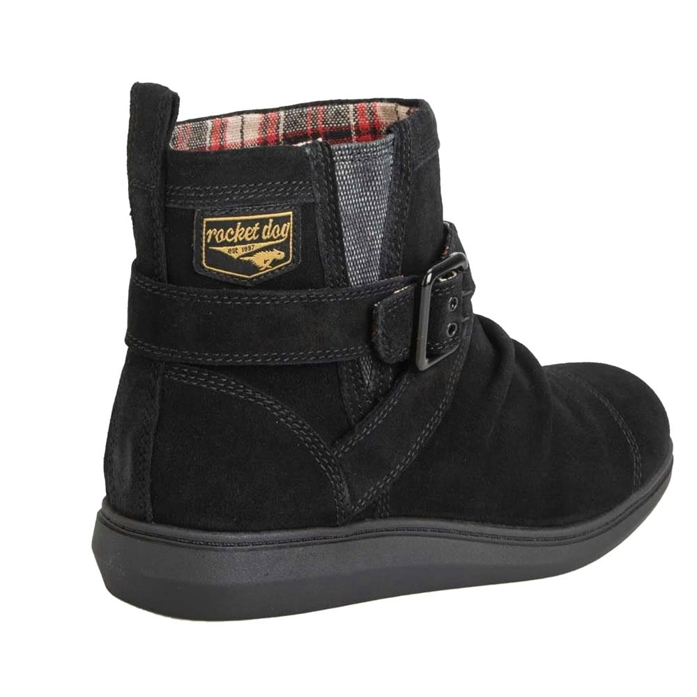 Rocket Dog Womens/Ladies Mint Suede Ankle Boots - Black