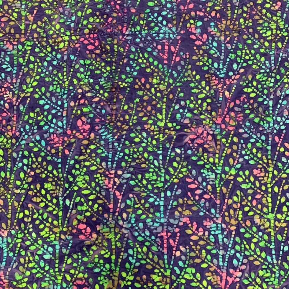 Minerva Cotton Batik Dressmaking & Quilting Fabric per metre, 110cm / 43" Wide - Plum
