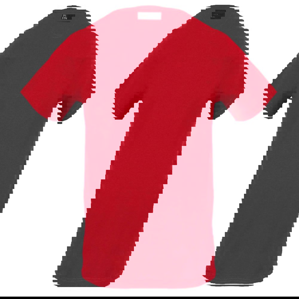 Plein Sport Scratched Logo Red T-Shirt S