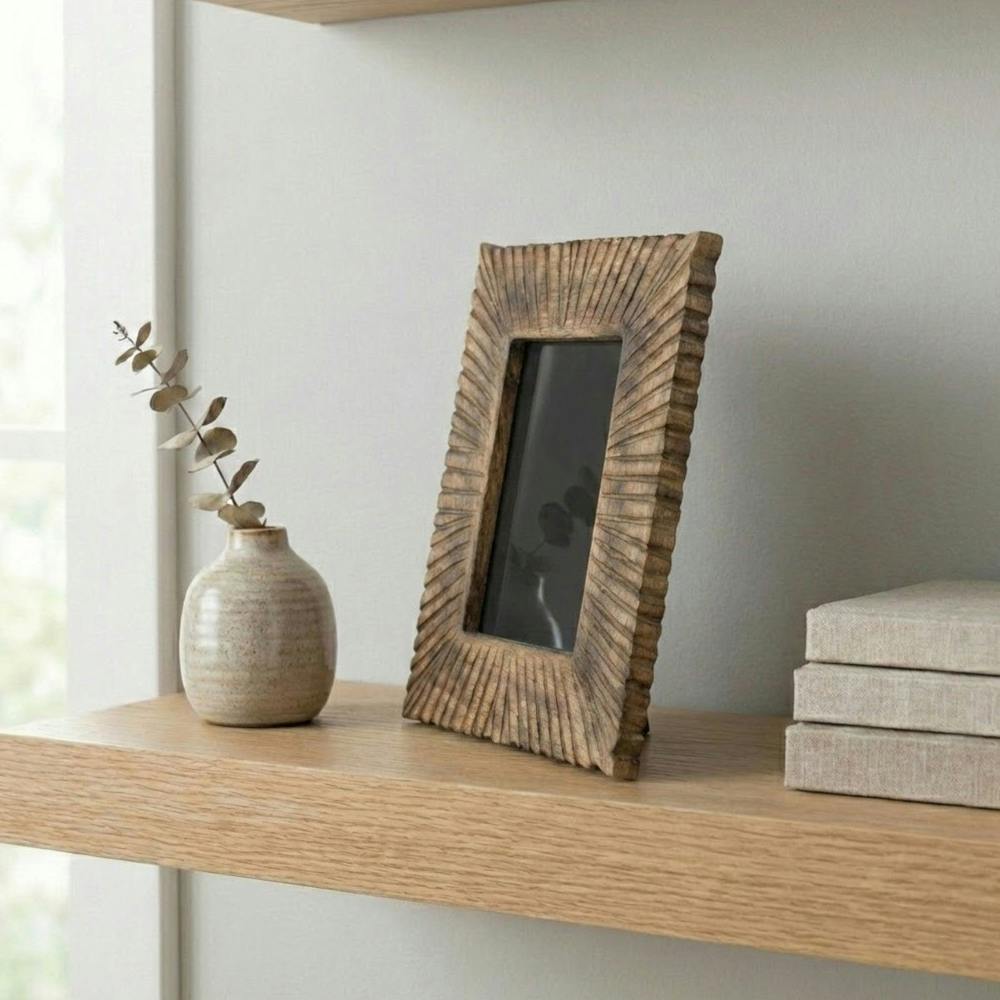 Garden Greatness Wooden Striked Polished Photo Frame