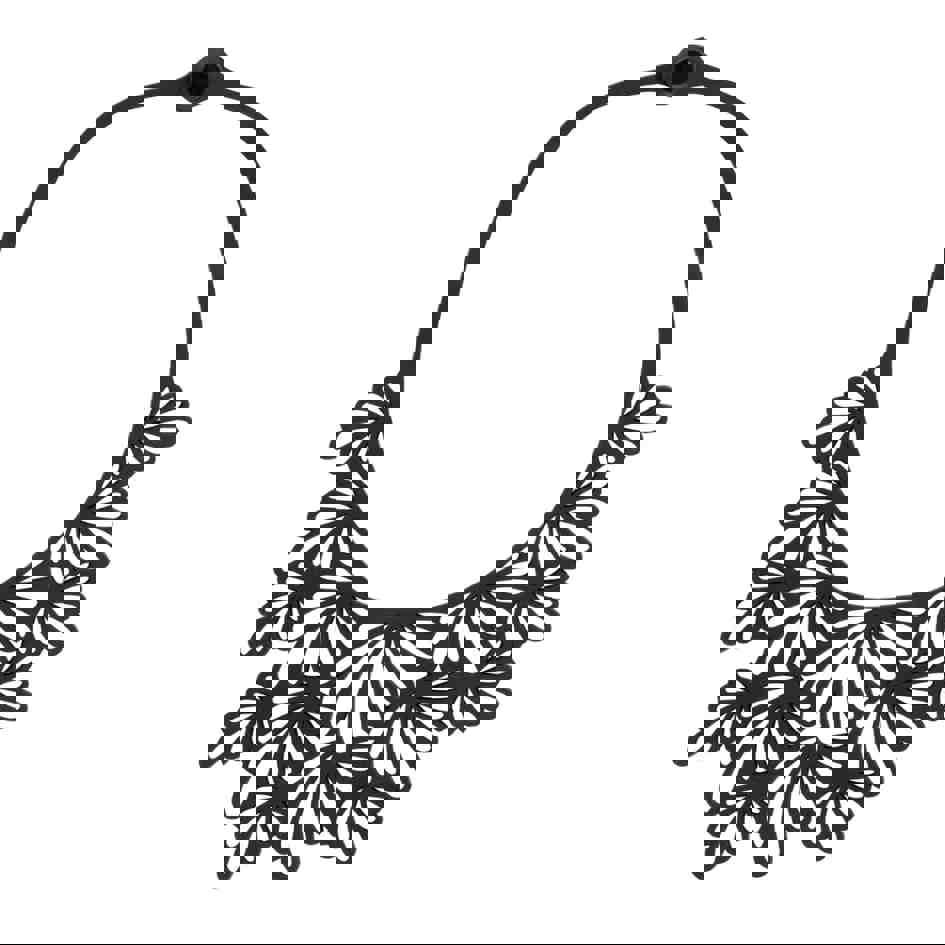 Paguro Marigold Statement Recycled Rubber Necklace