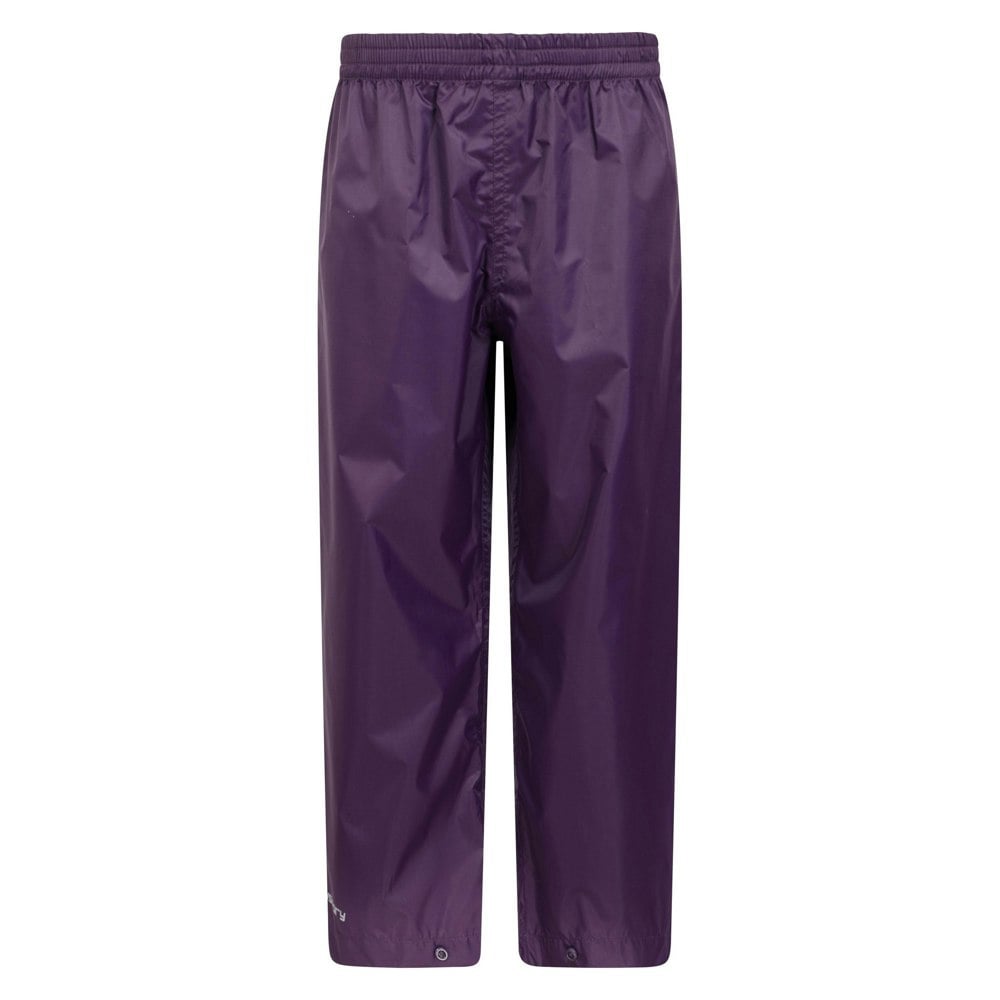 Mountain Warehouse Kids Pakka II Waterproof Over Trousers - Purple
