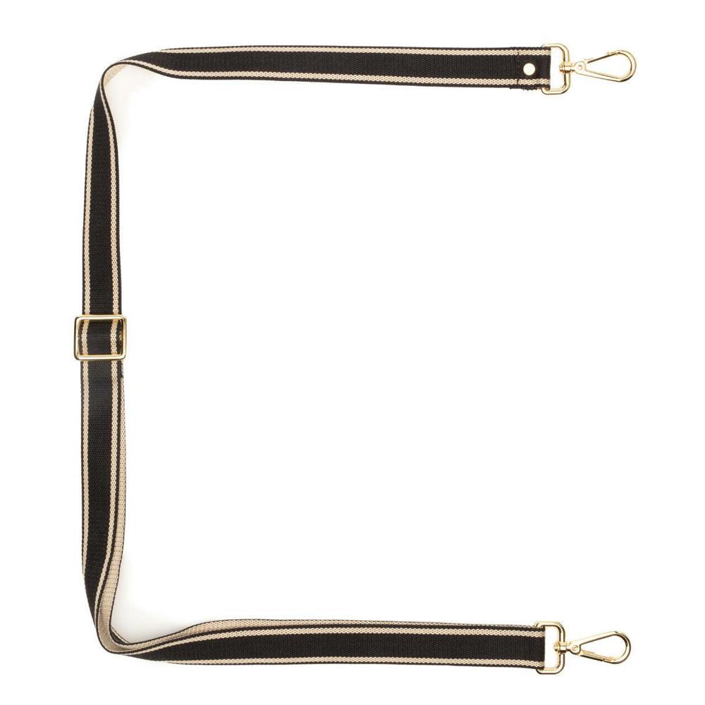 Elie Beaumont Crossbody strap - Black & Cream