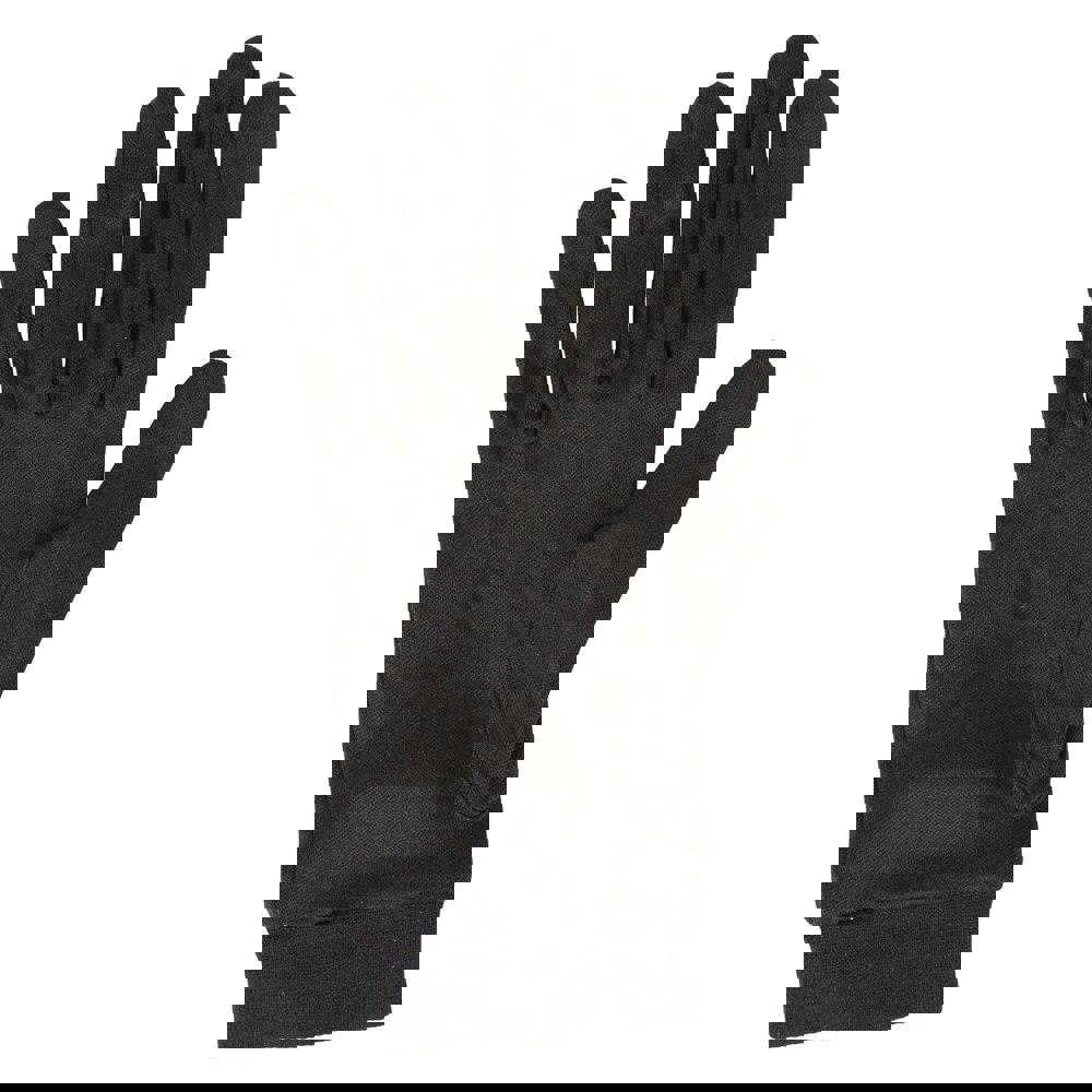 Mountain Warehouse Unisex Adult Silk Gloves - Black