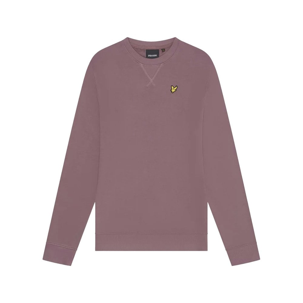 Lyle & Scott Mens Crew Neck Long-Sleeved Sweatshirt - Highland Mauve