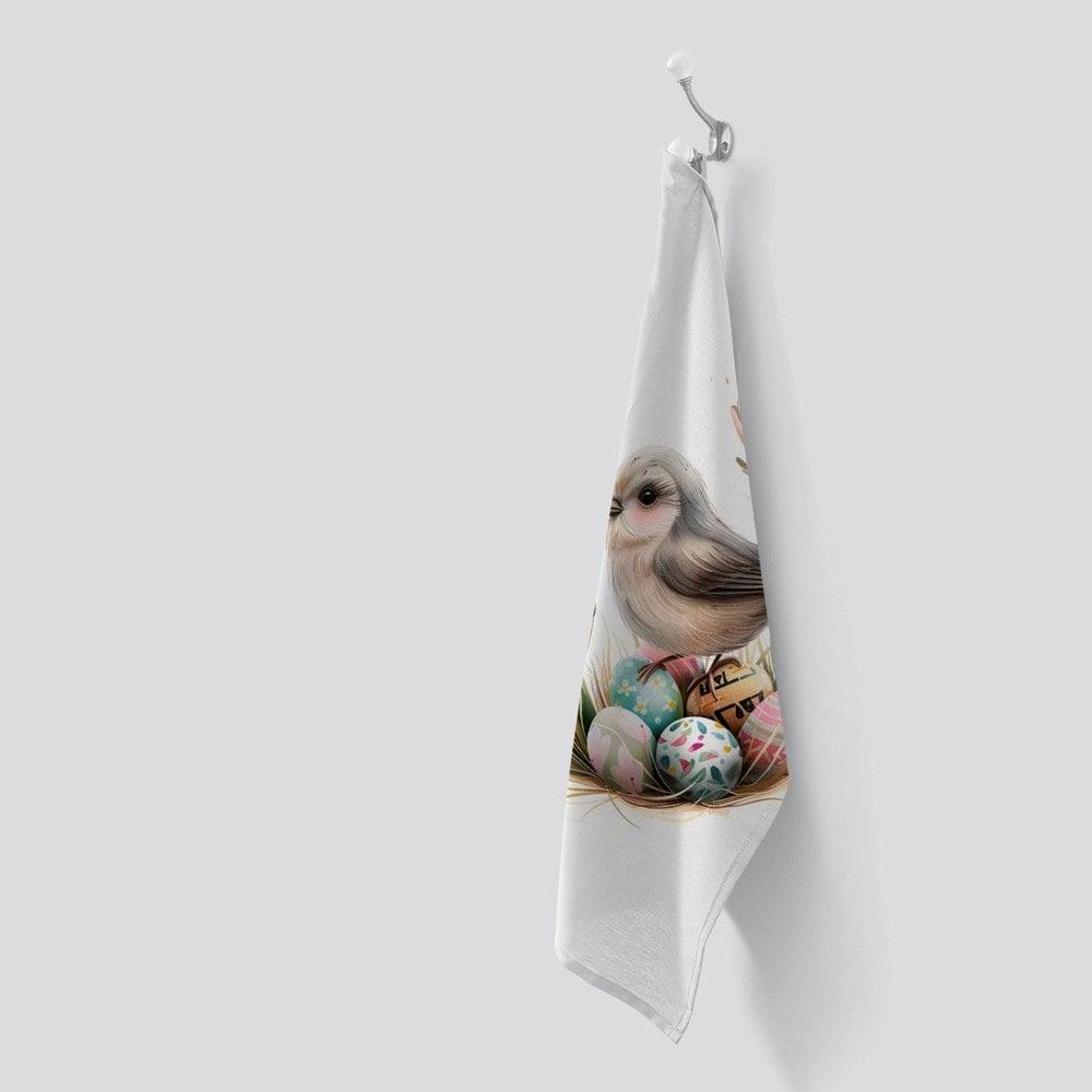 Warren Reed Sweet Easter Cuckoo Tea Towel