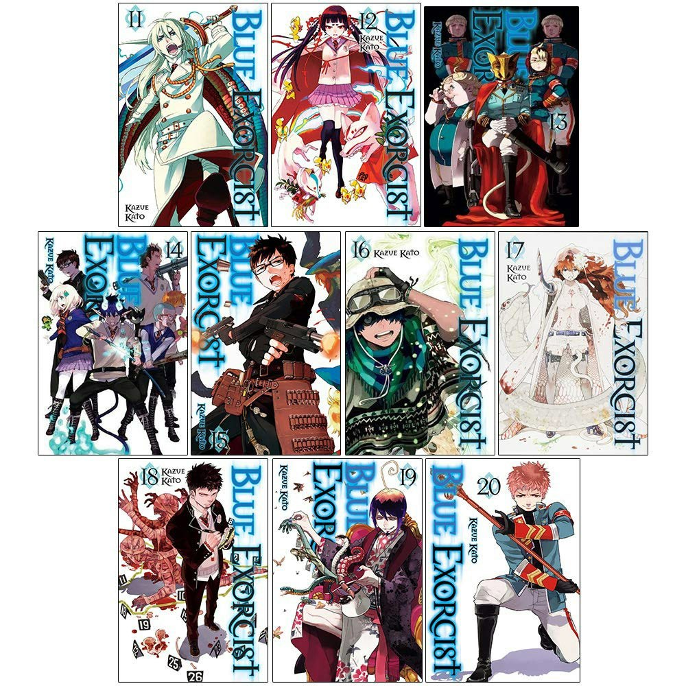 VIZ Media Blue Exorcist Series Vol 11-20 Collection 10 Books Set (Series 3 and 4) By Kazue Kato