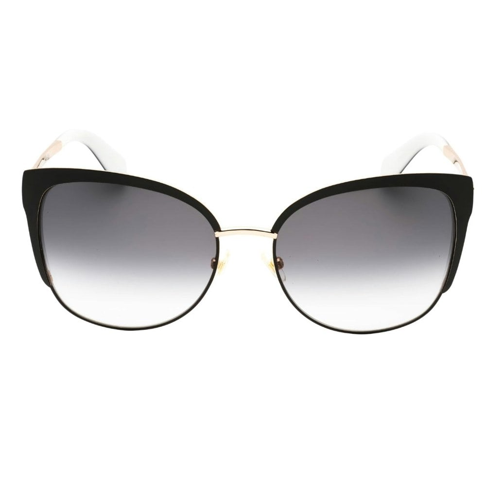 Kate Spade Genice/S 0RRC 00 Black Gold (F8 gray gradient lens) Sunglasses One Size