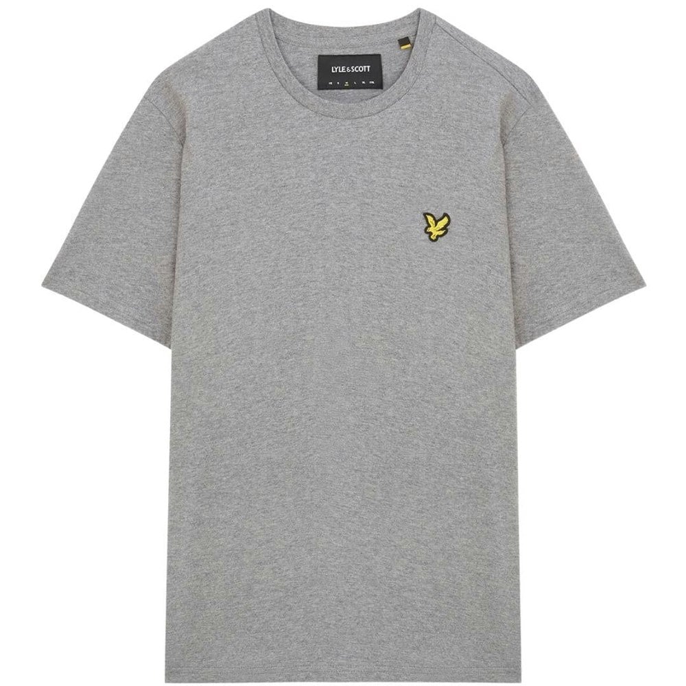 Lyle & Scott Branded Chest Logo T-Shirt - Mid Grey Marl